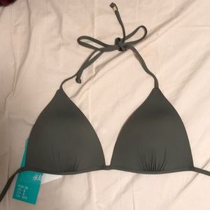 Olive green bikini top